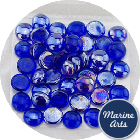 Craft Pack - Lustered Blue Glass Nuggets